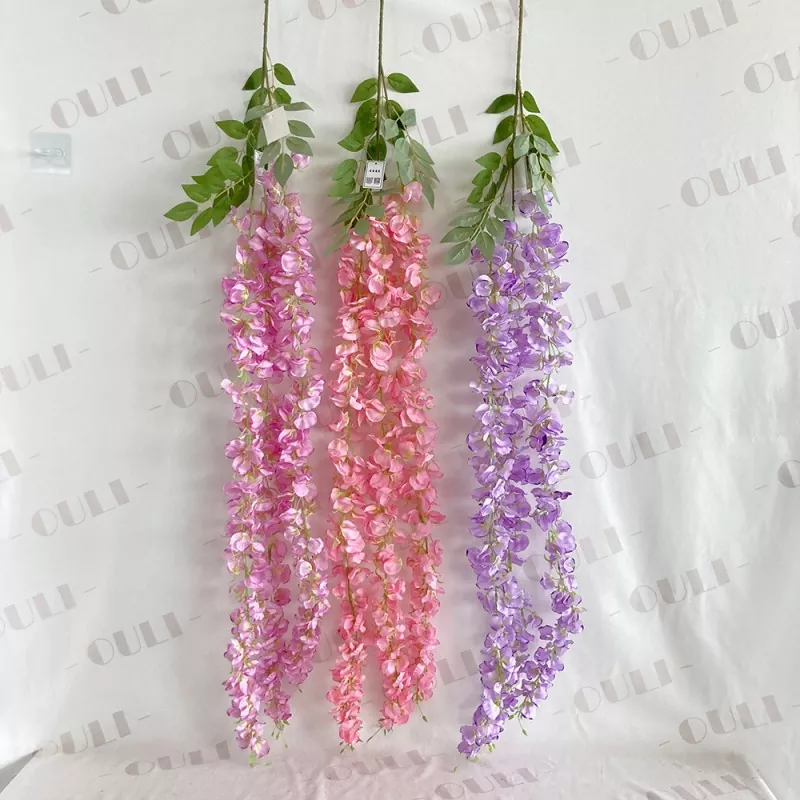 3 Lá hoa wisteria nhân tạo