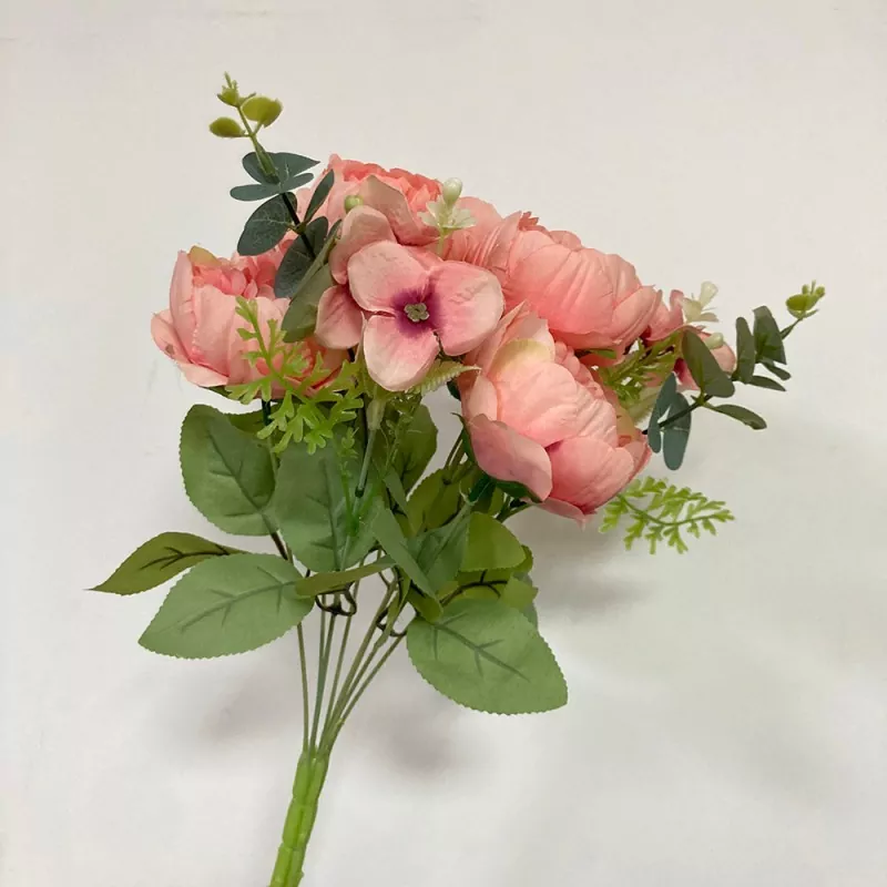 9 Fork Fake Peony Mouque
