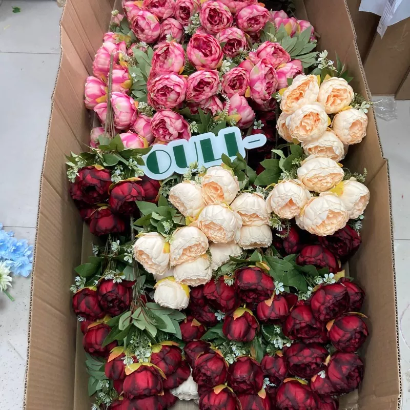Hoa nhân tạo hoa mẫu đơn