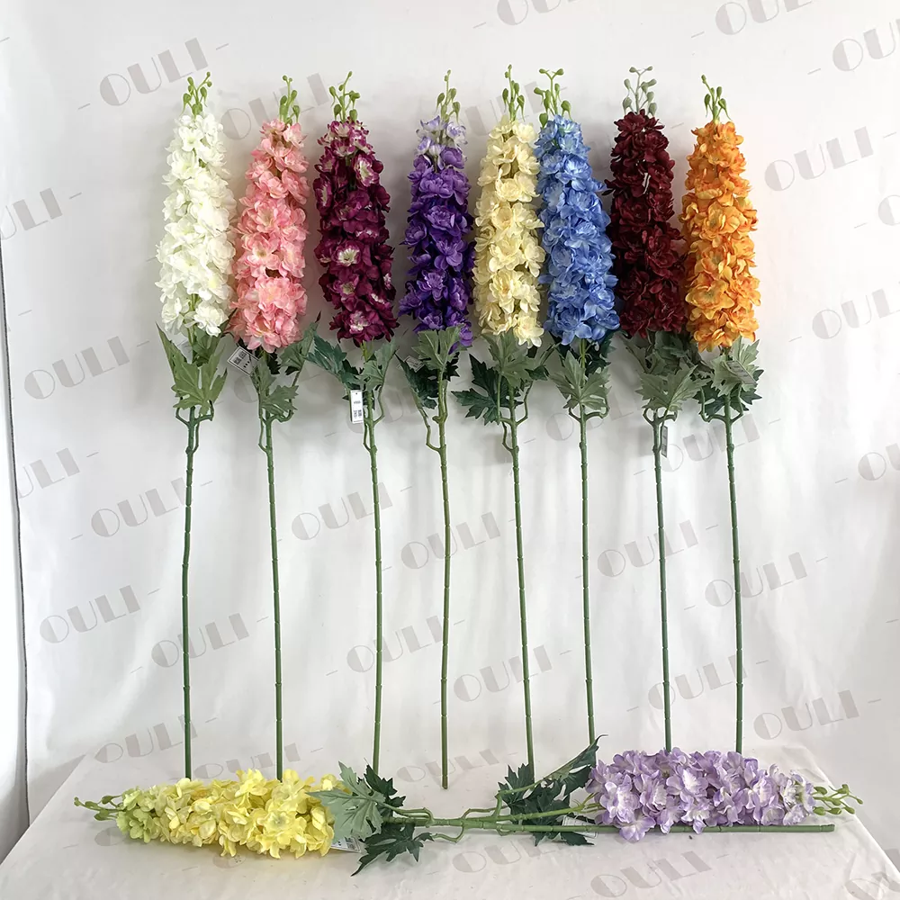 Hoa nhân tạo lụa delphinium